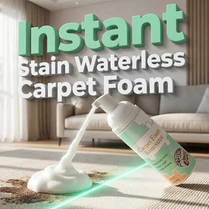 Waterless Carpet Cleaning Foam Removes Tough Stains Fast With Towel