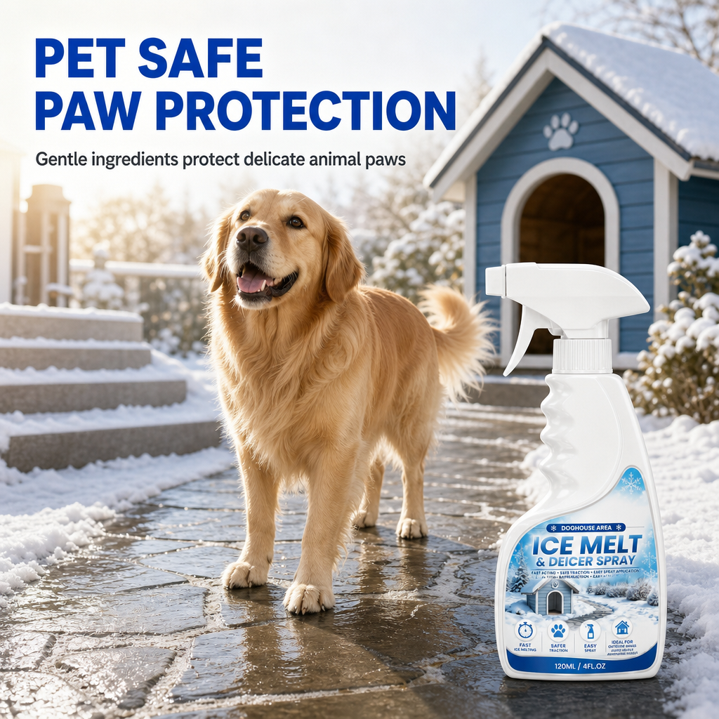 🎁 BUY 1 GET 1 FREE ❄️ Pet-Safe Snow Melting Spray – Melts Ice Fast! 🐾