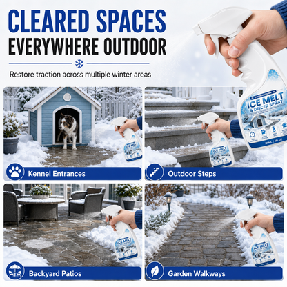 🎁 BUY 1 GET 1 FREE ❄️ Pet-Safe Snow Melting Spray – Melts Ice Fast! 🐾